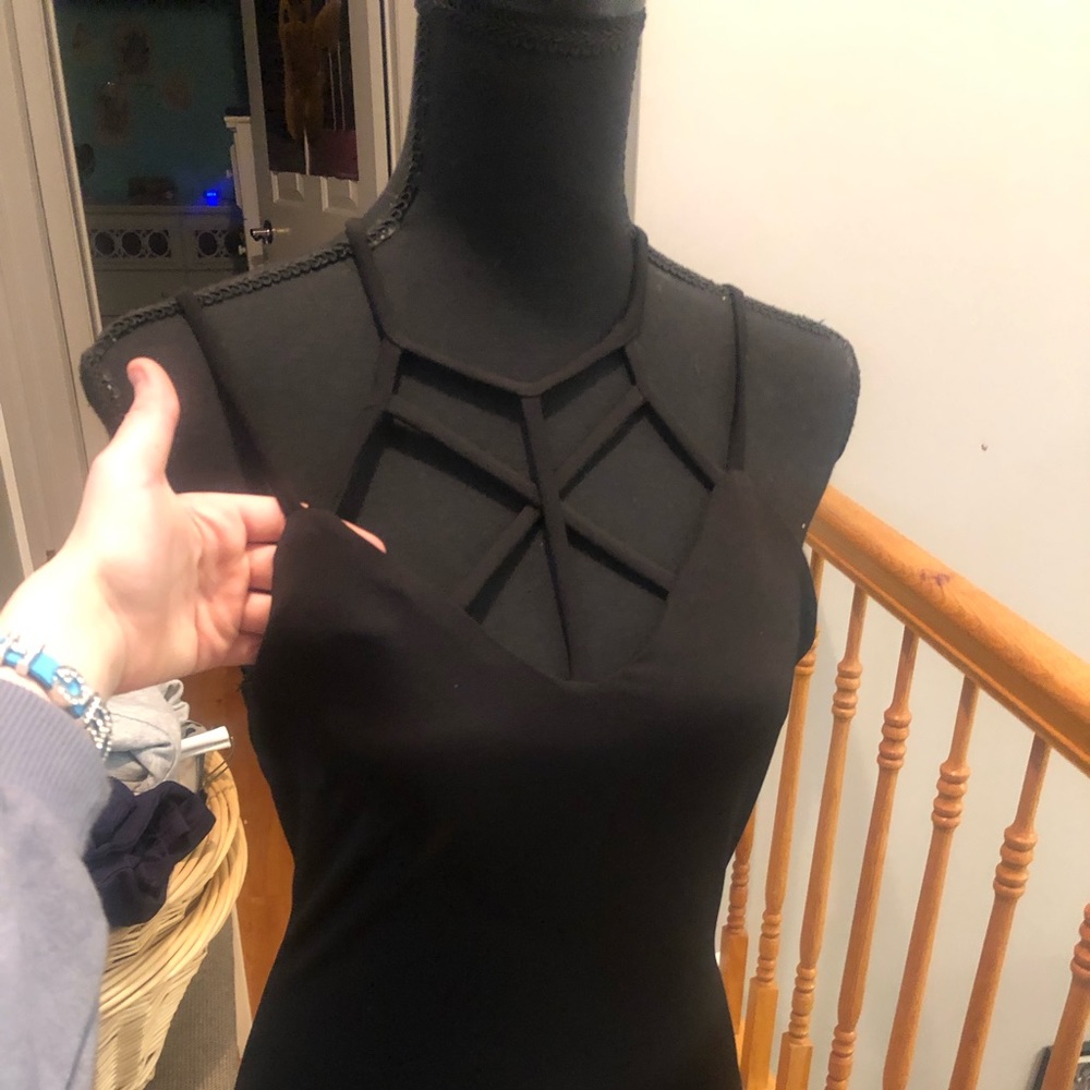 Black Crisscross Dress